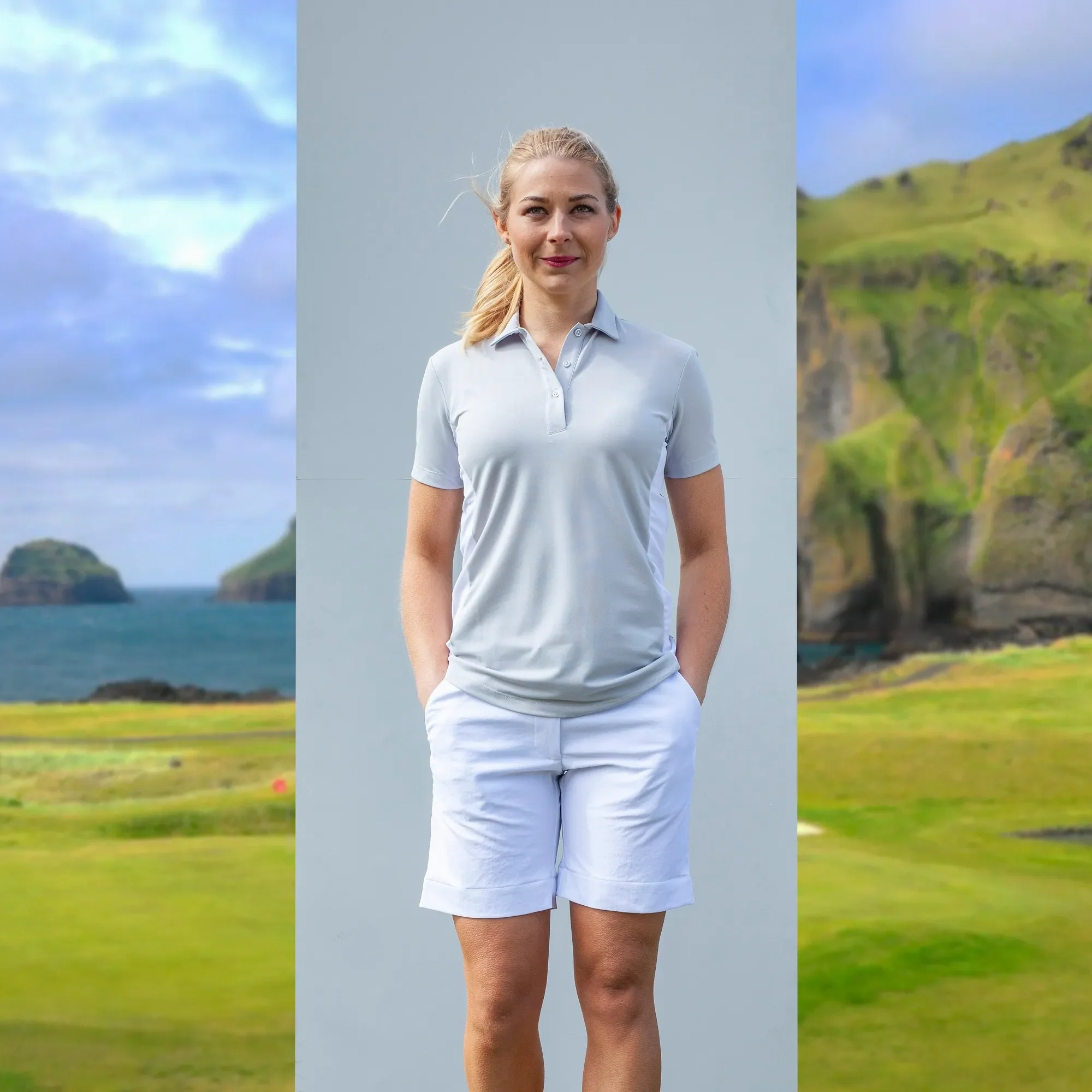 Maia - Breathable short sleeve golf shirt - Image 3