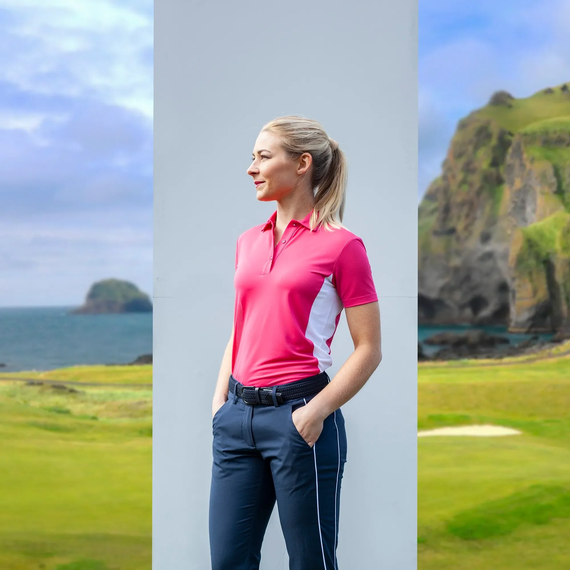 Maia - Breathable short sleeve golf shirt - Image 3