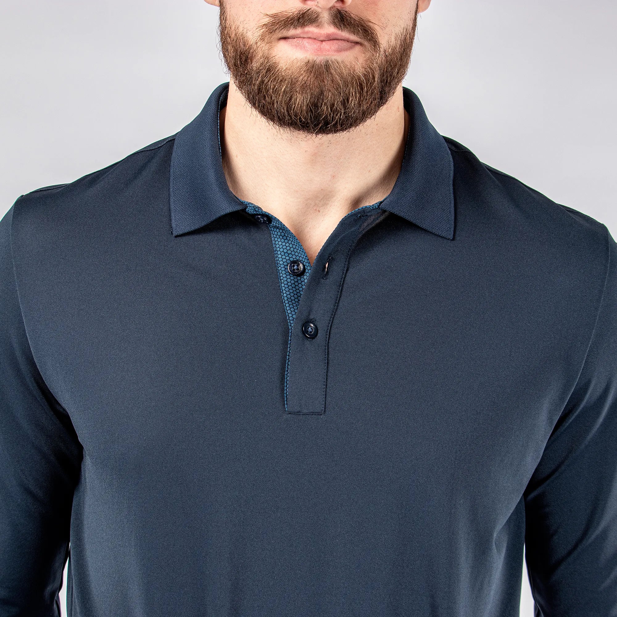 Marwin - Breathable long sleeve golf shirt - Image 5