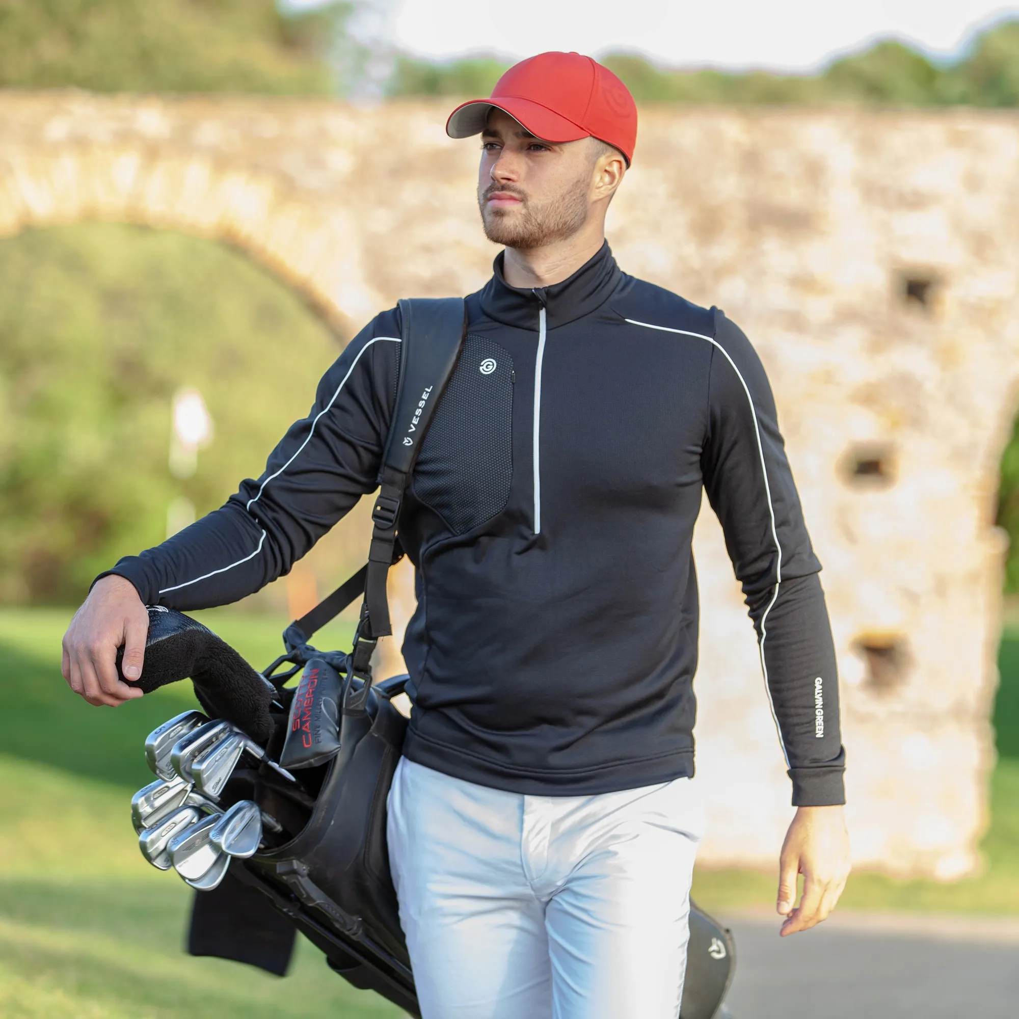 Sanford - Lightweight solid golf cap - Image 6