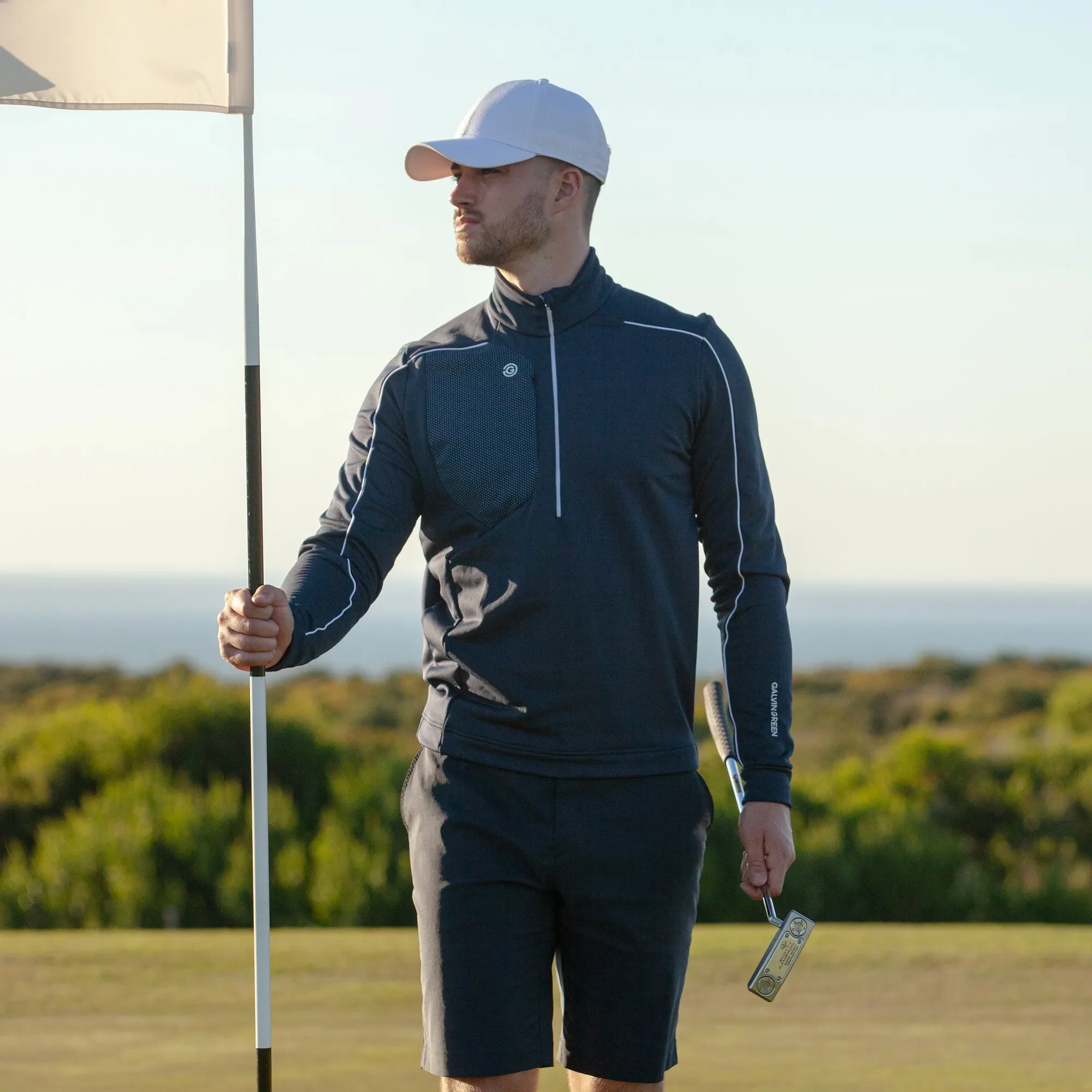 Sanford - Lightweight solid golf cap - Image 6